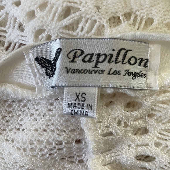 Papillon White Crochet Longsleeve - Picture 3 of 3